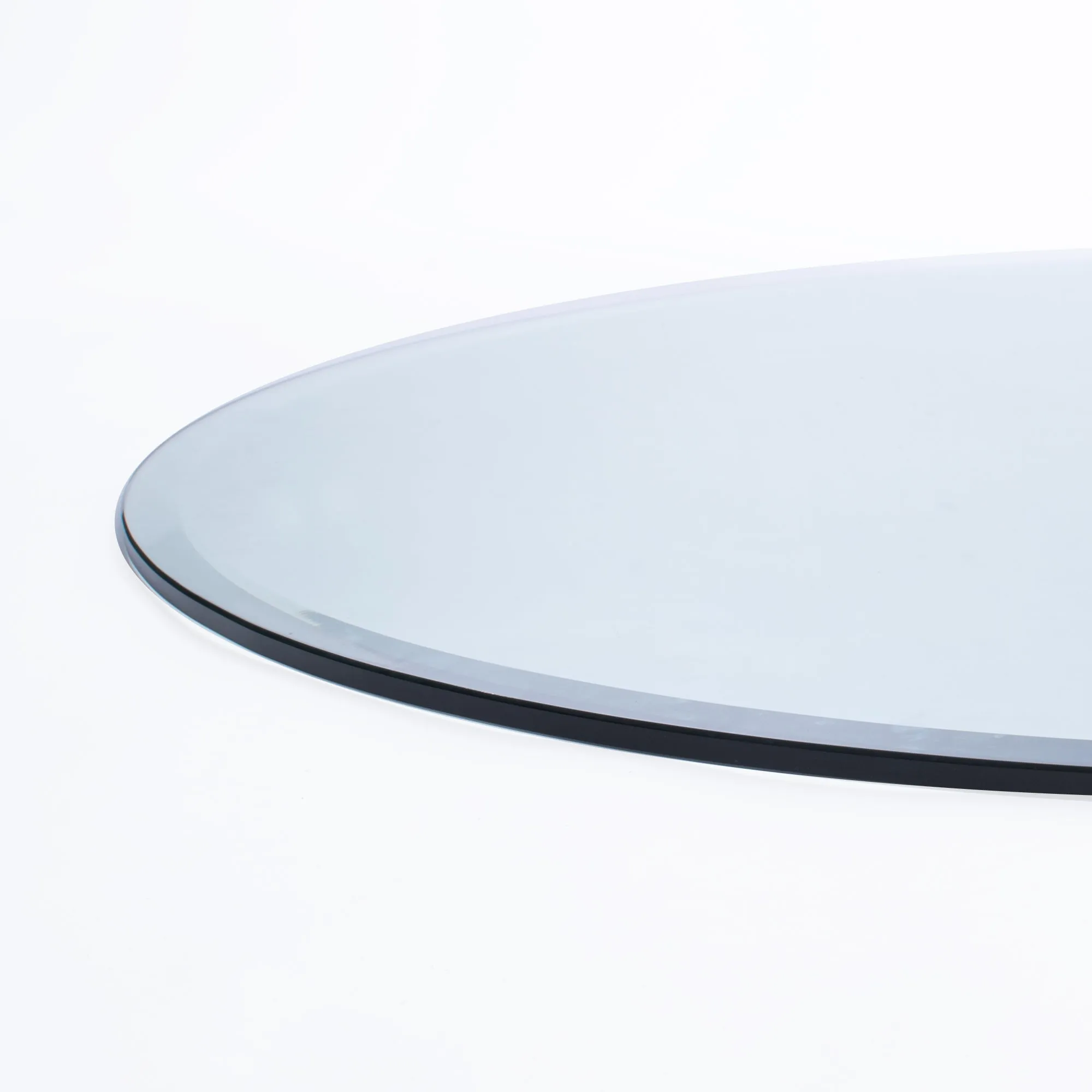 36" Round Clear Low Iron Glass Tops
