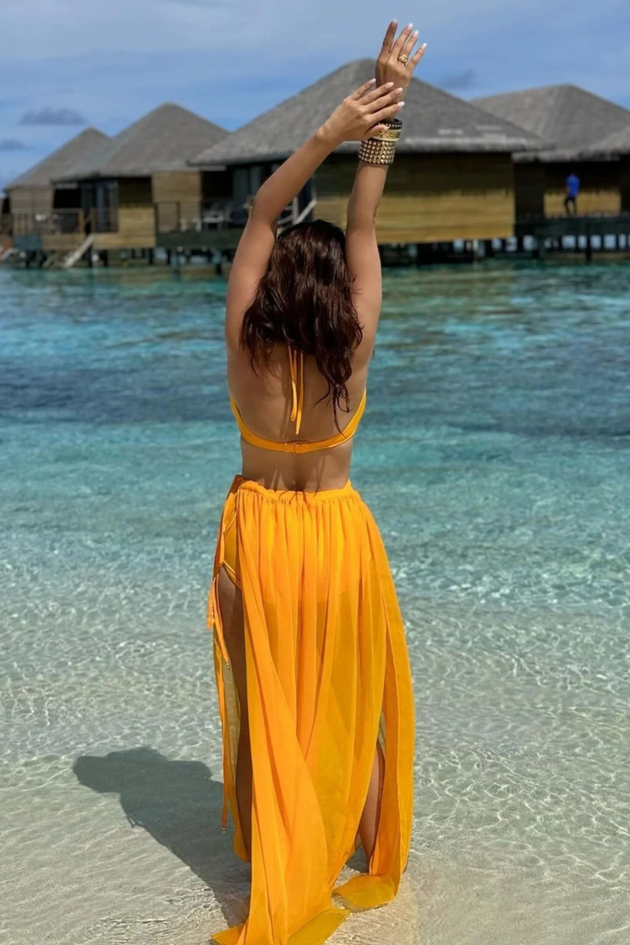 Aamna Sharif in our How’s it going sarong skirt