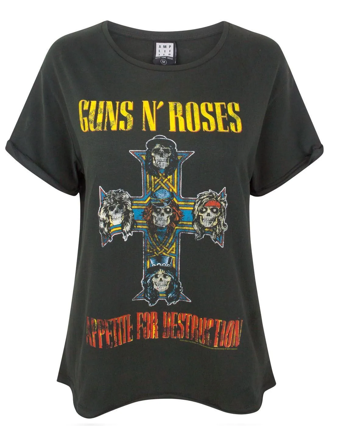 Amplified Guns N Roses Appetite For Destruction Women's Boyfriend Fit T-Shirt