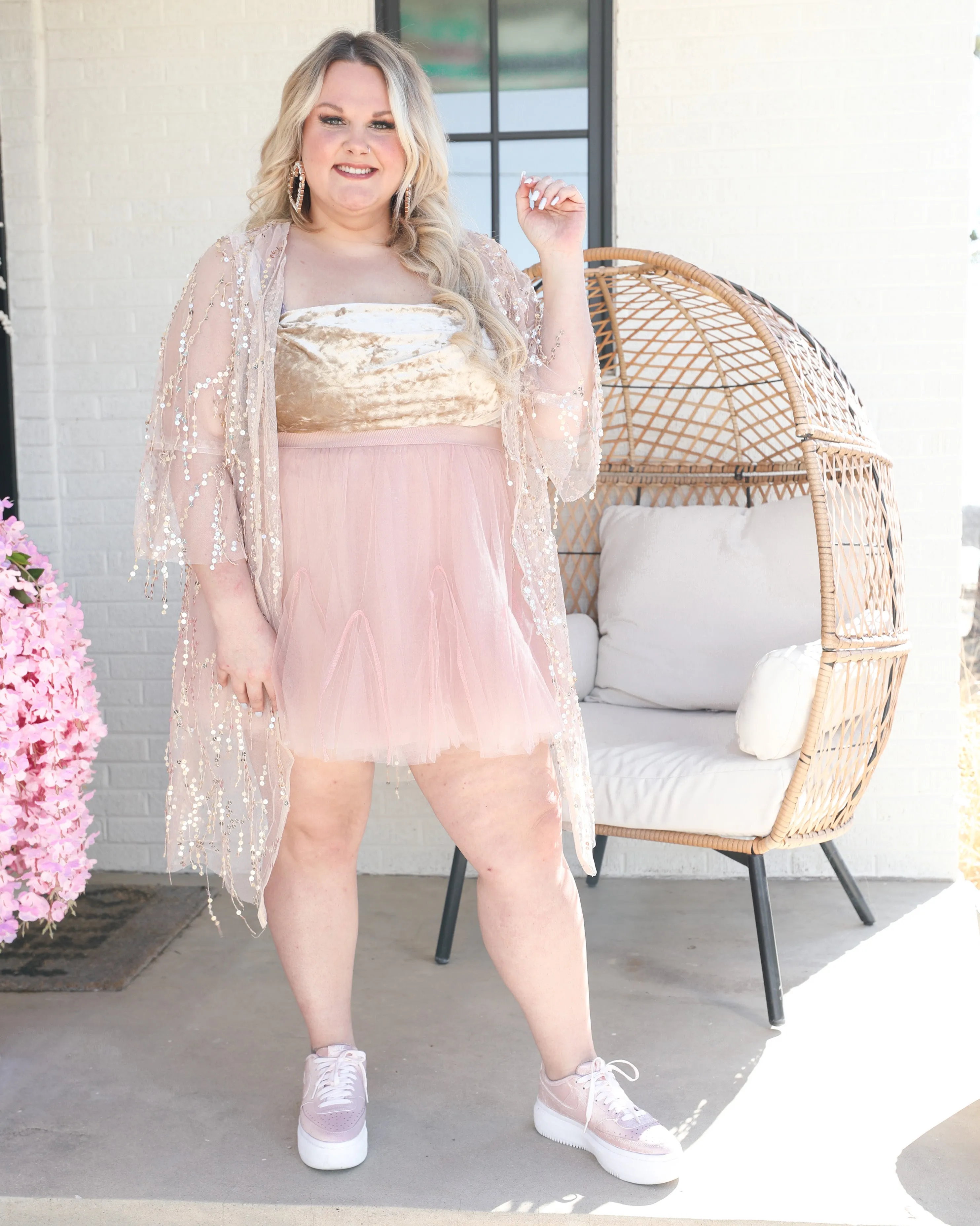 Bellmore Blush Tulle Skirt (PLUS)