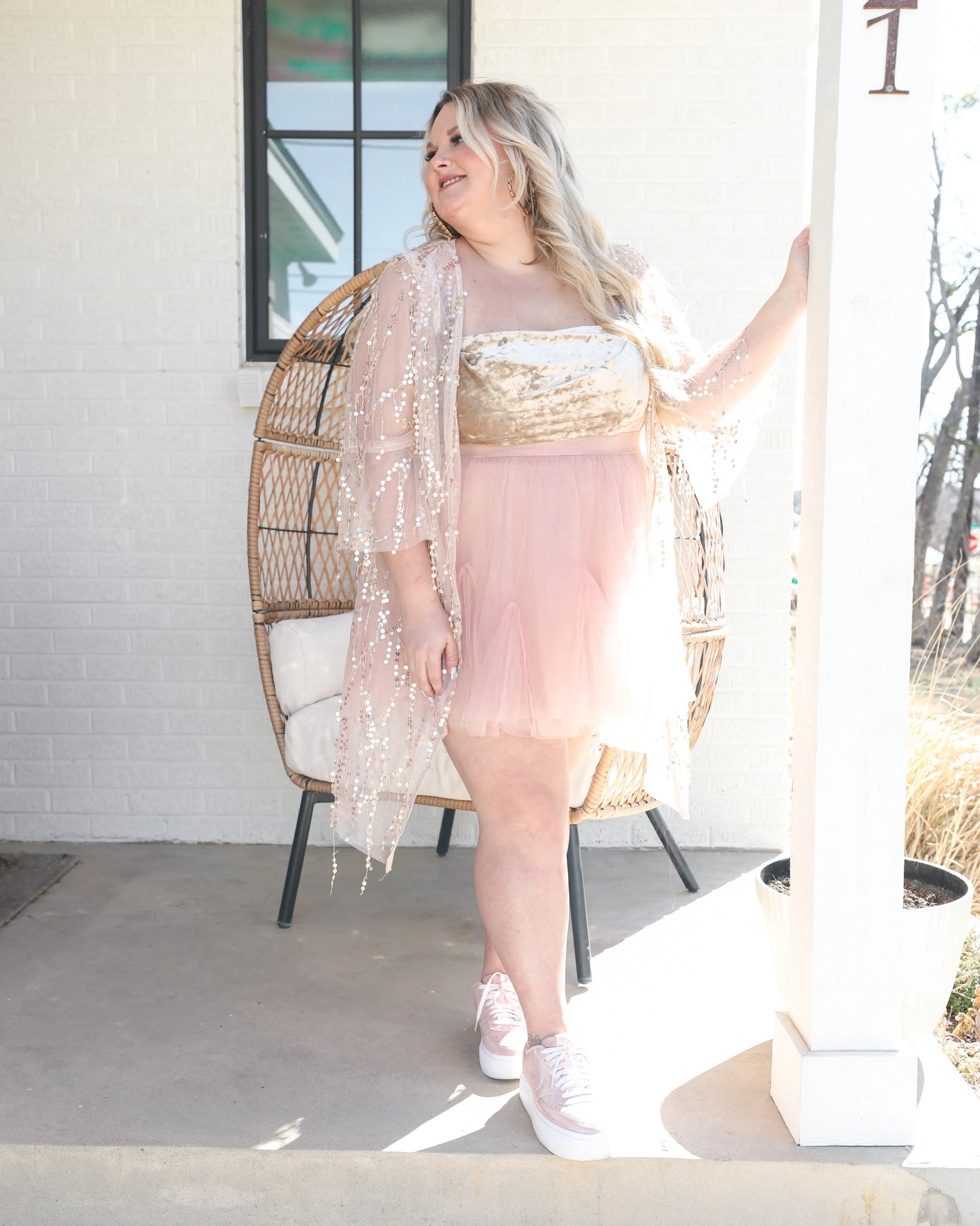 Bellmore Blush Tulle Skirt (PLUS)