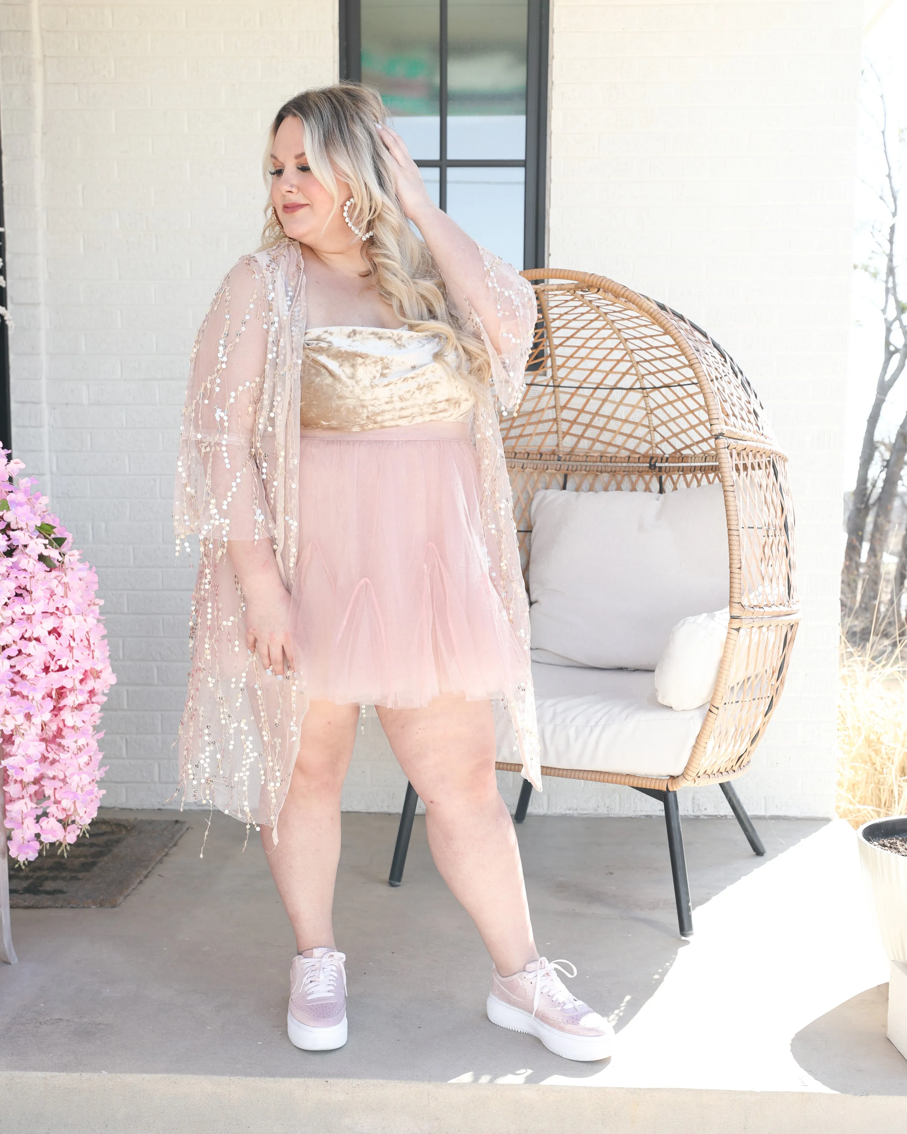 Bellmore Blush Tulle Skirt (PLUS)