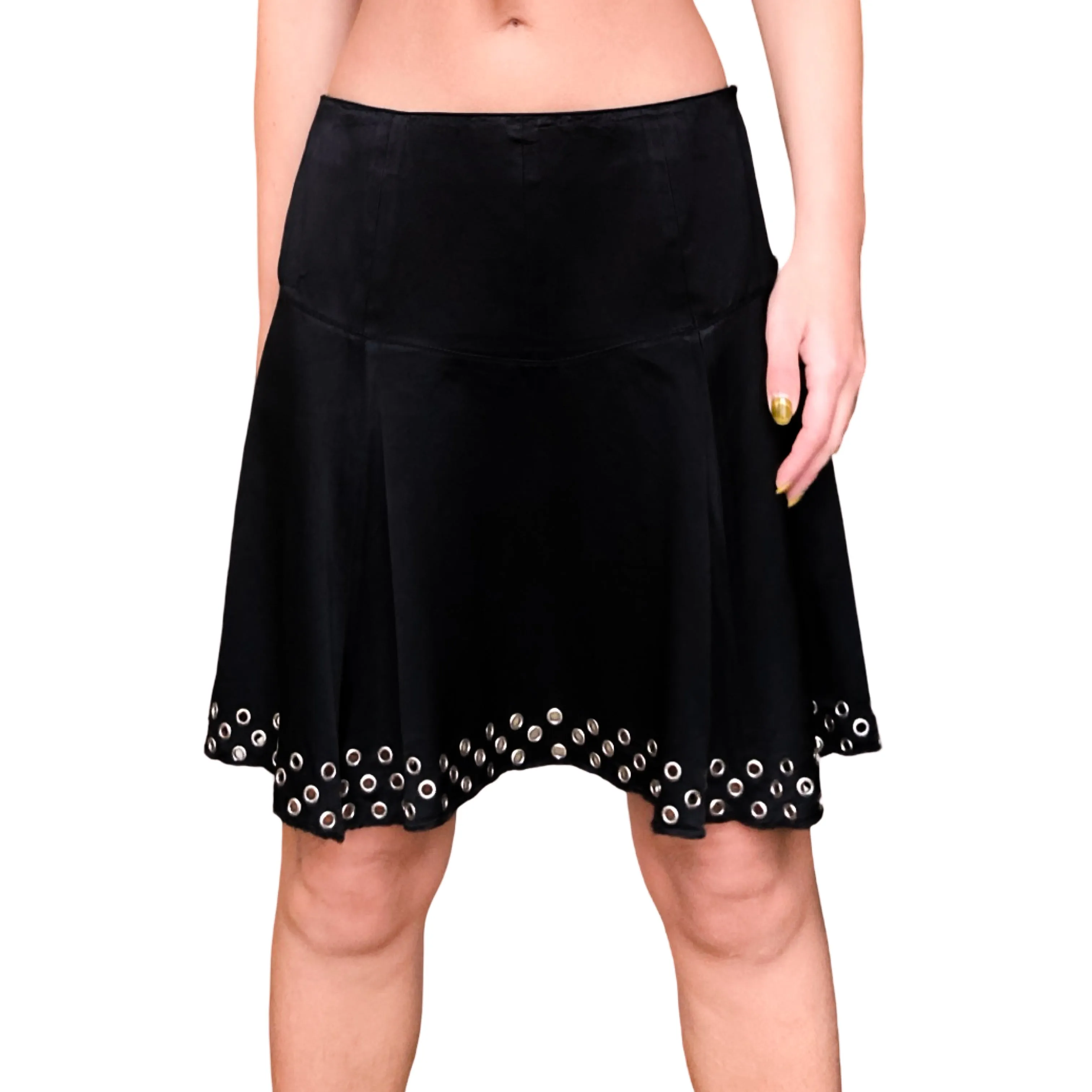 Blumarine S/S 2003 eyelet silk skirt - runway