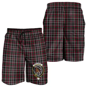 Borthwick Tartan Mens Shorts with Family Crest