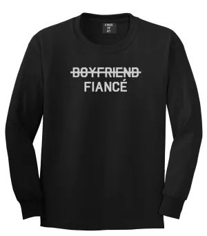 Boyfriend Fiance Engagement Mens Long Sleeve T-Shirt