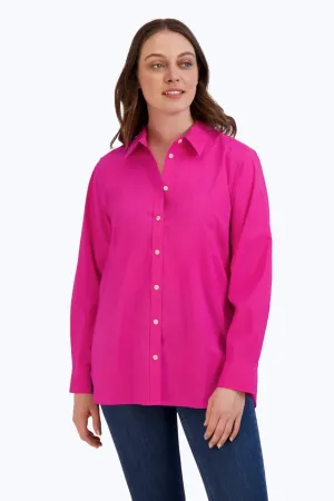 Boyfriend Long Sleeve Essential Stretch No Iron Tunic
