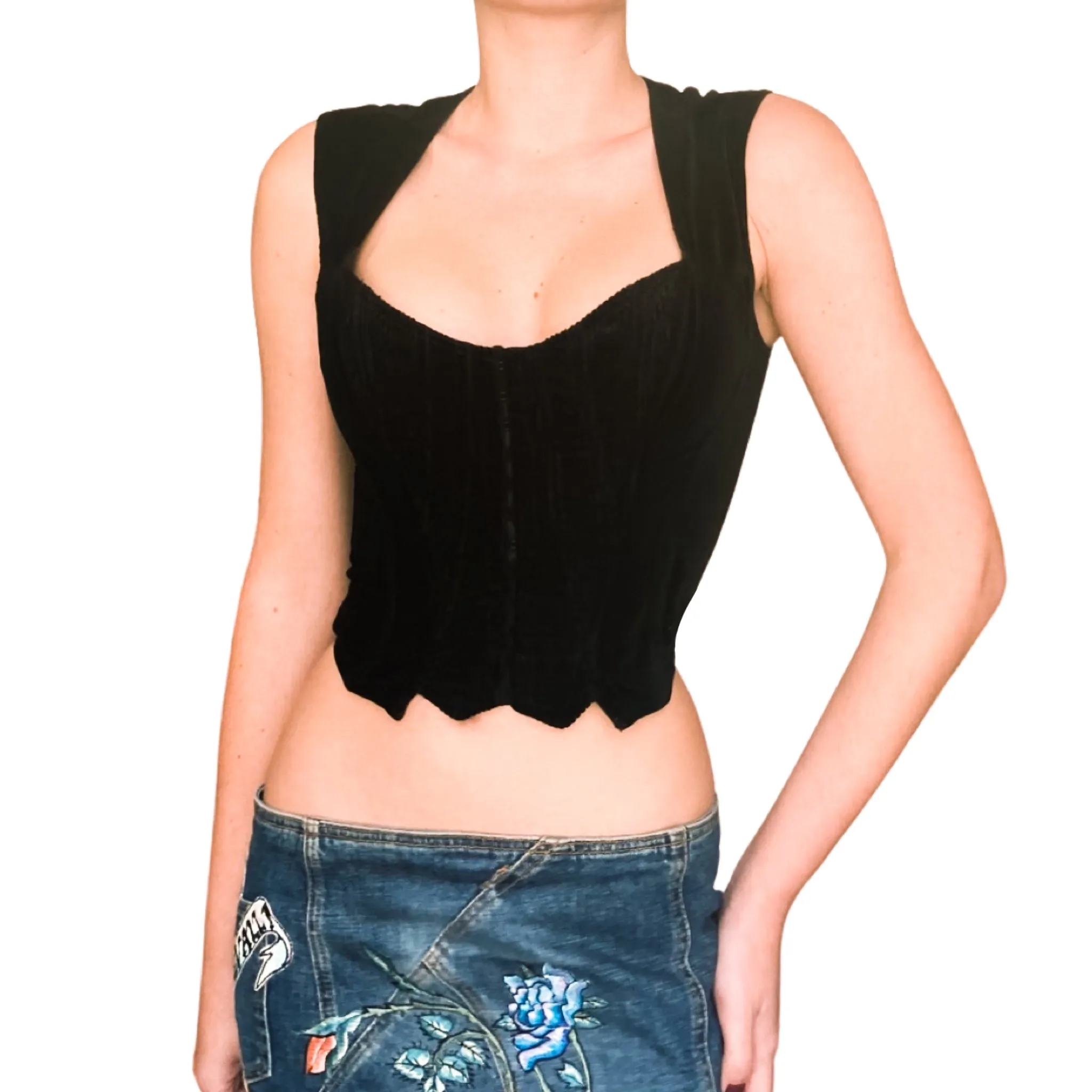 Chantal Thomass F/W 1995 rare velvet corset