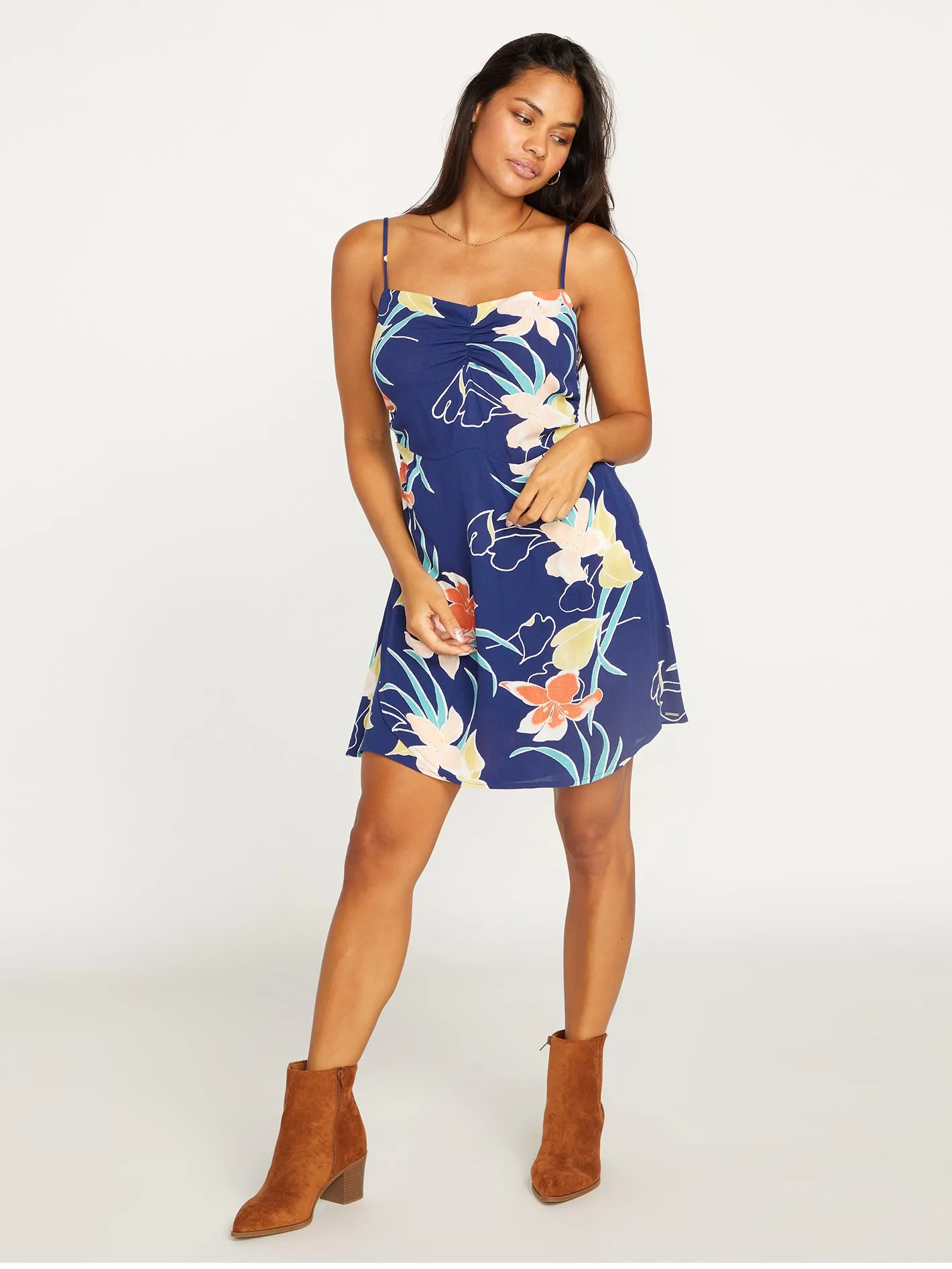 Cocoanut Hut Dress - Navy