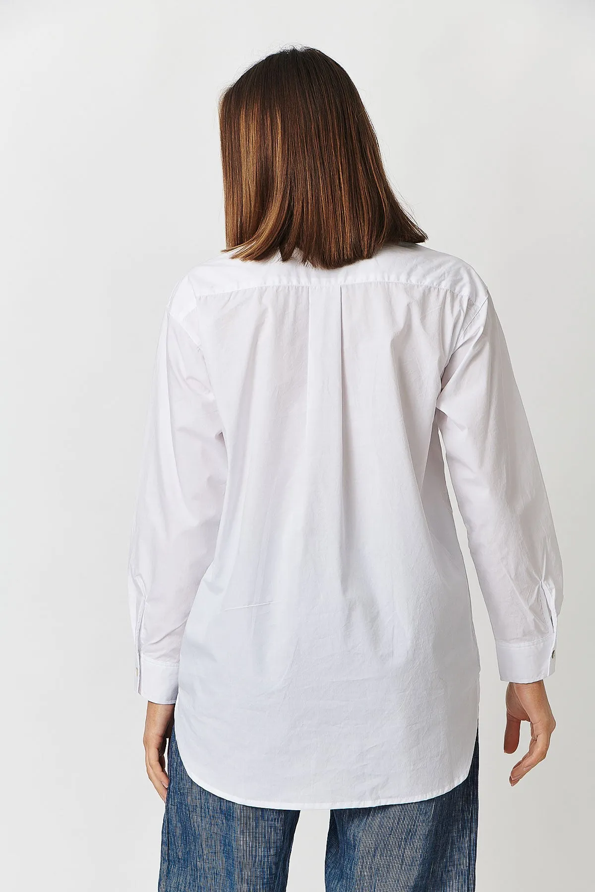Cotton Boyfriend Shirt in White