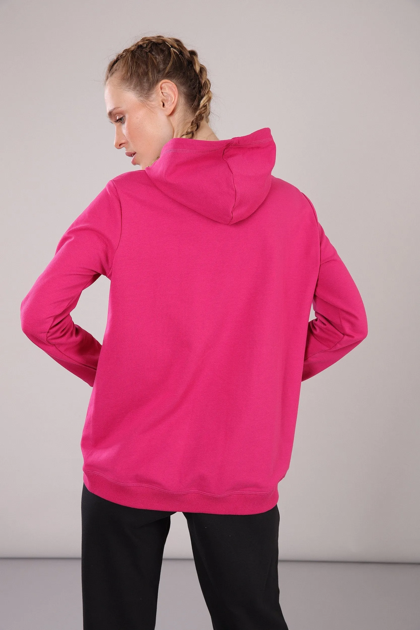 Curve Hoodie - Fuchsia Pink