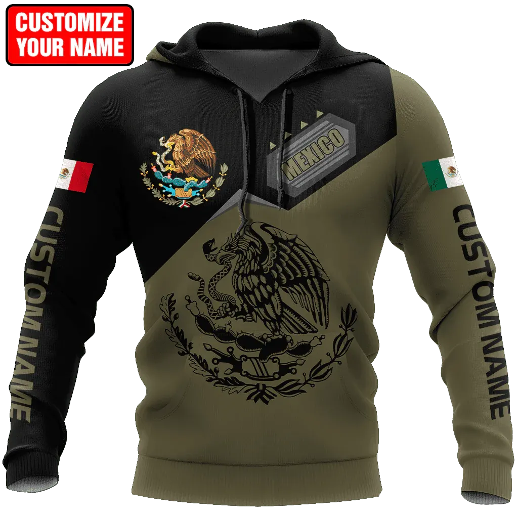 Custom Mexico Smoke Line Hoodie, 3D Full Printed Mexico Hoodie