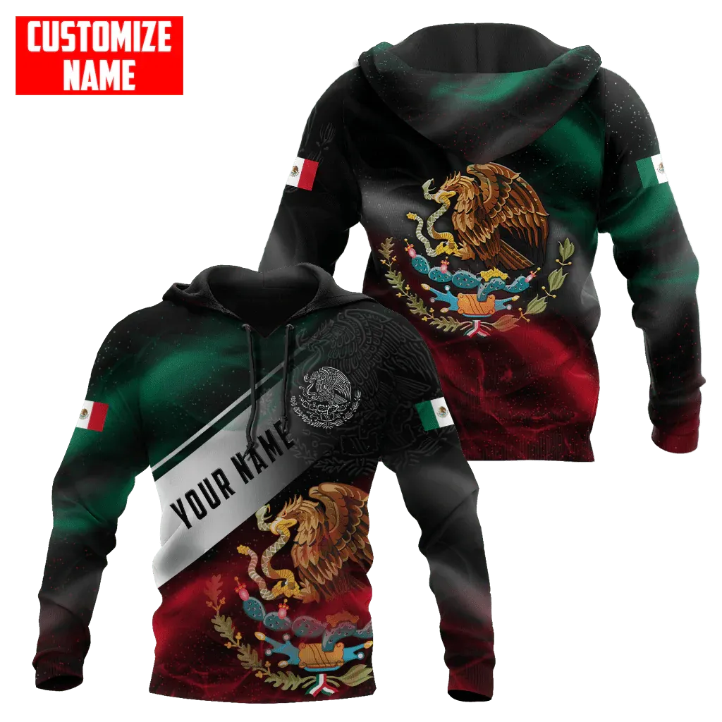Custom Mexico Smoke Line Hoodie, 3D Full Printed Mexico Hoodie