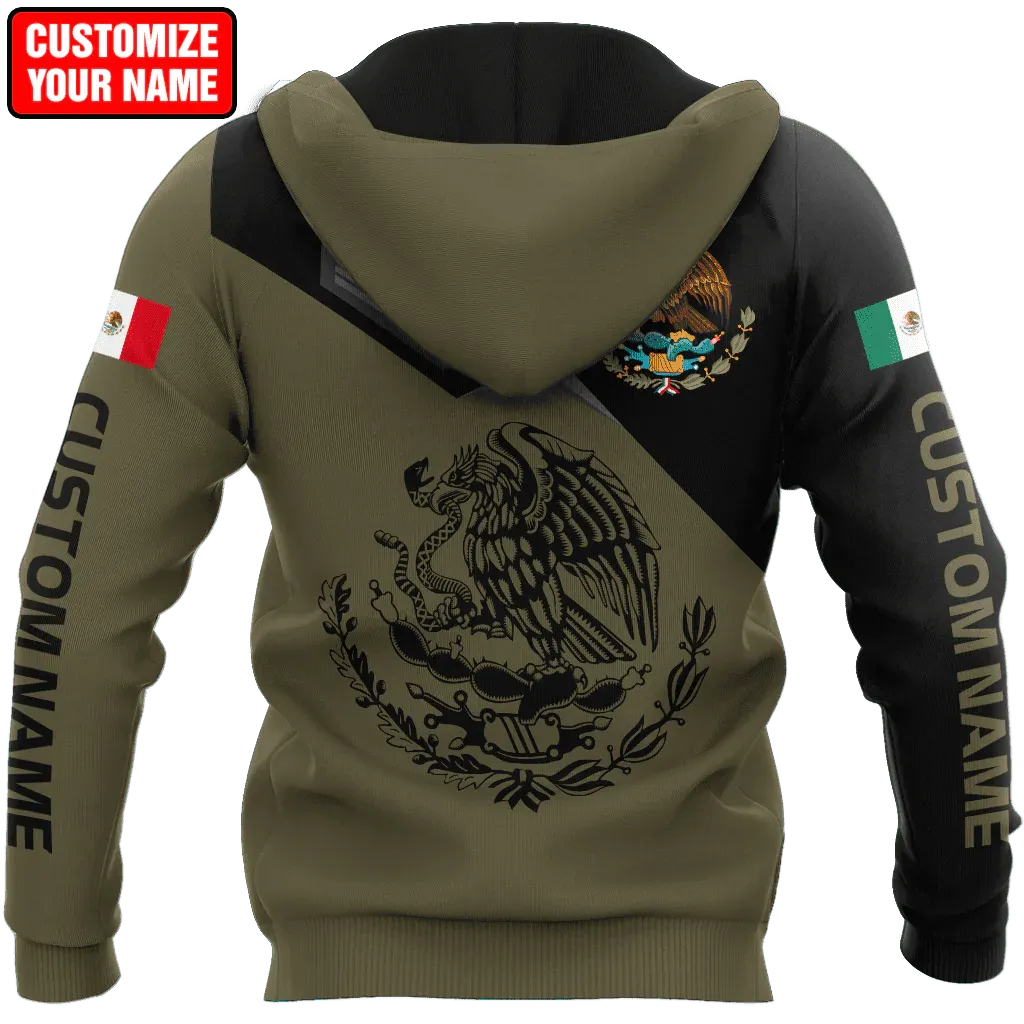 Custom Mexico Smoke Line Hoodie, 3D Full Printed Mexico Hoodie