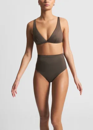 Deia High-Rise Bikini Bottom Dusk Brown