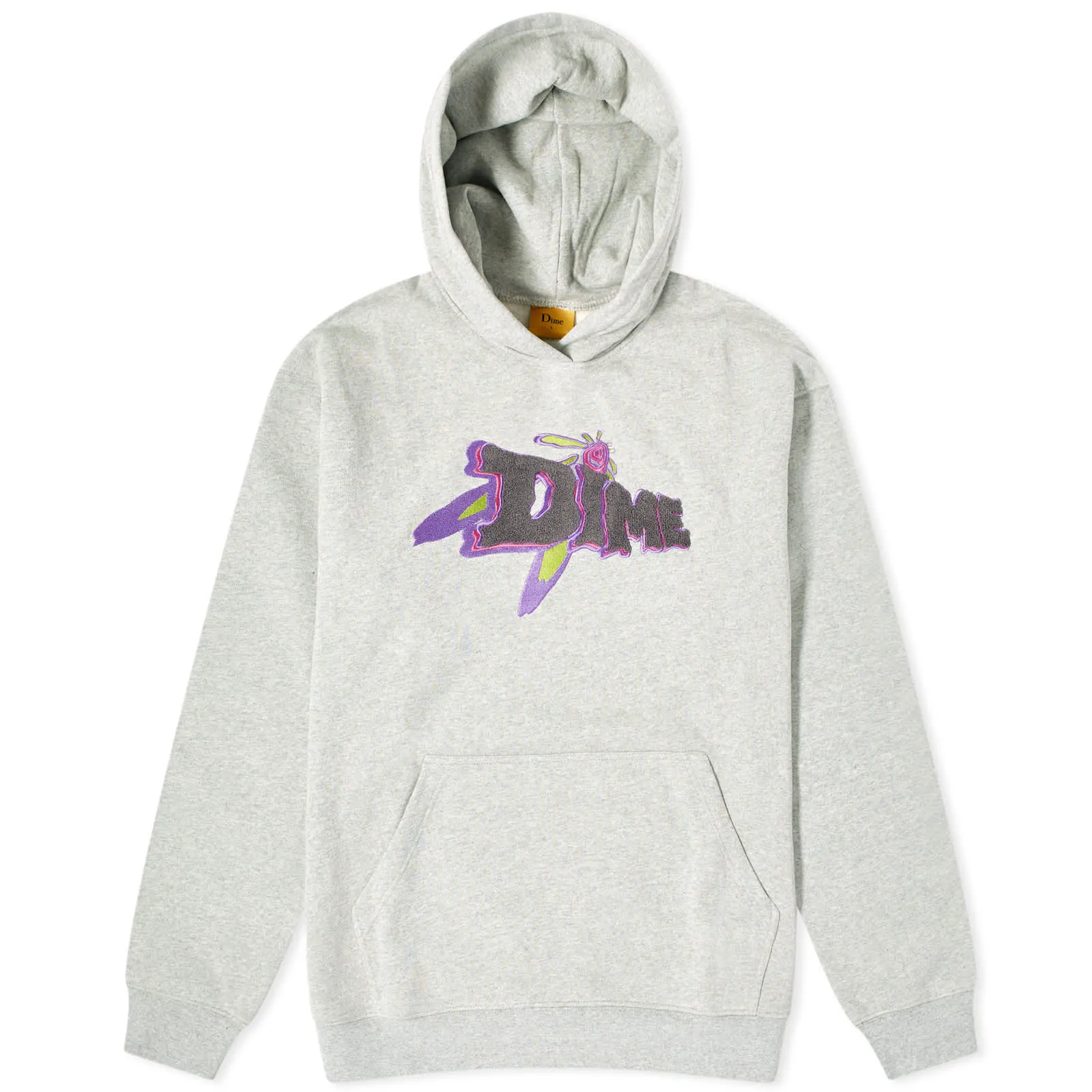 Dime Encino Chenille Hoodie in Heather Gray