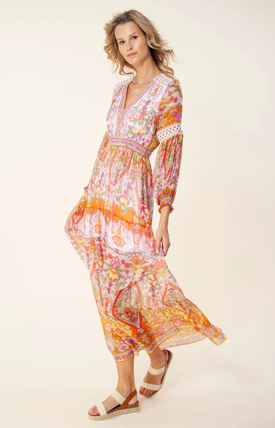 Edlynn Chiffon Maxi Dress