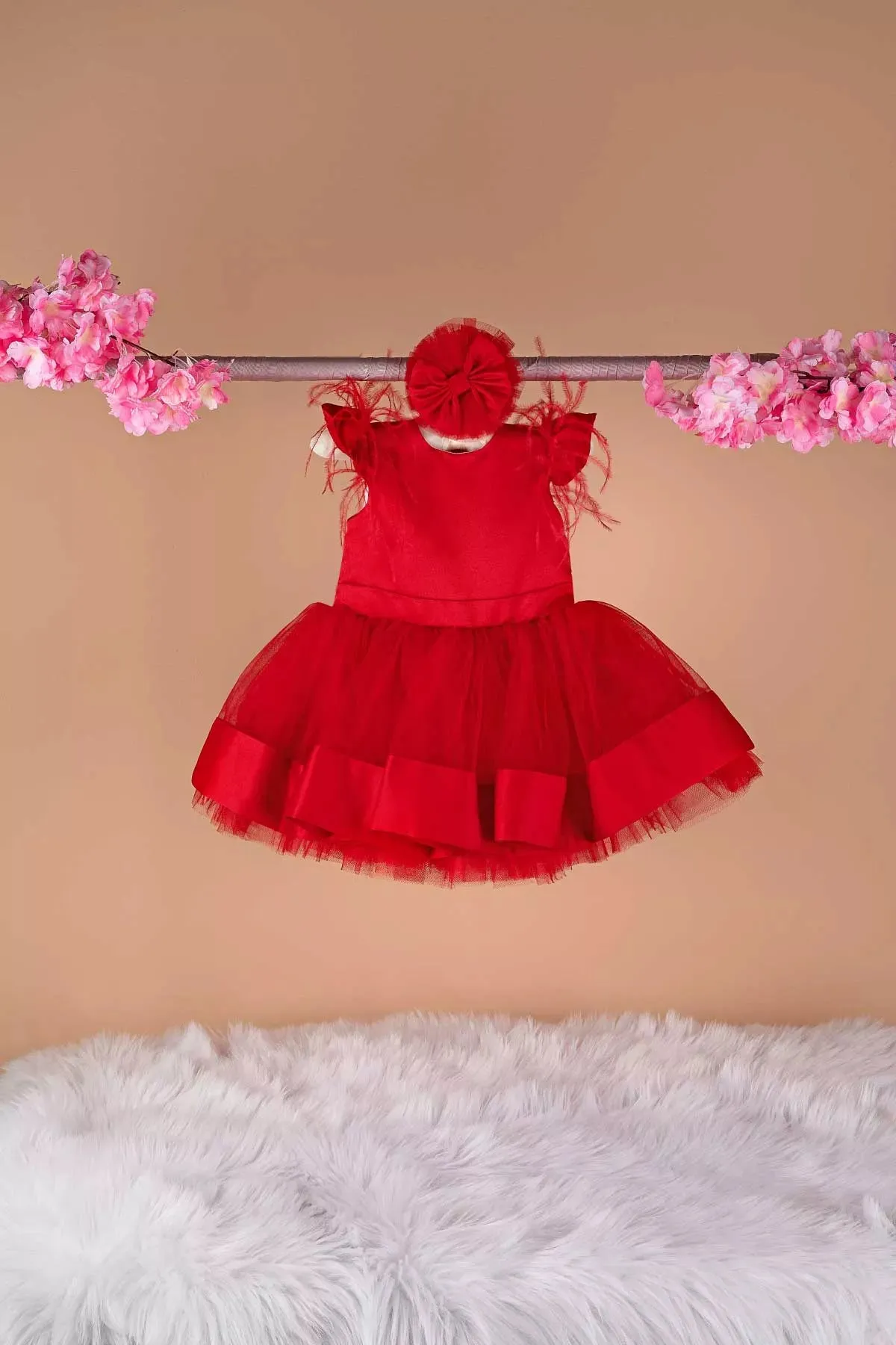 Evelyn Red Baby Dress