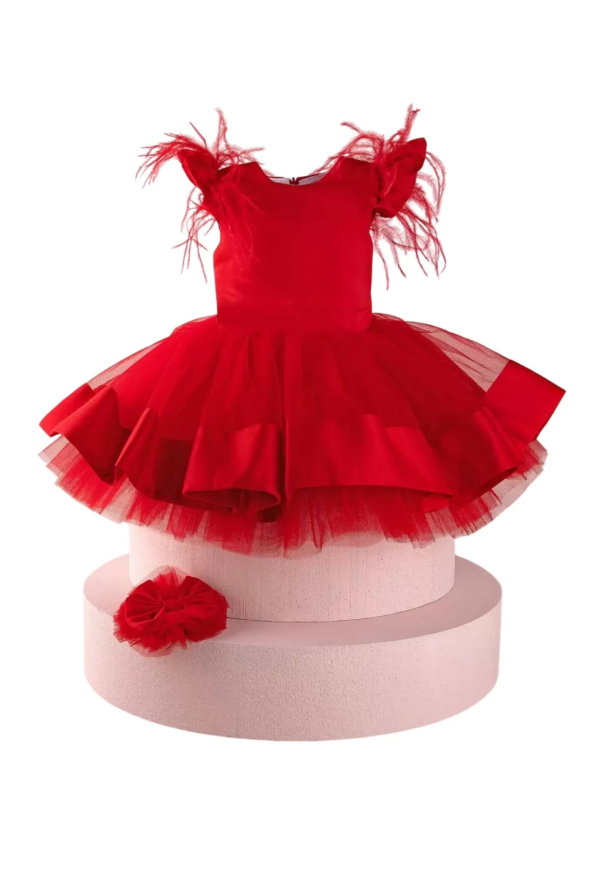 Evelyn Red Baby Dress
