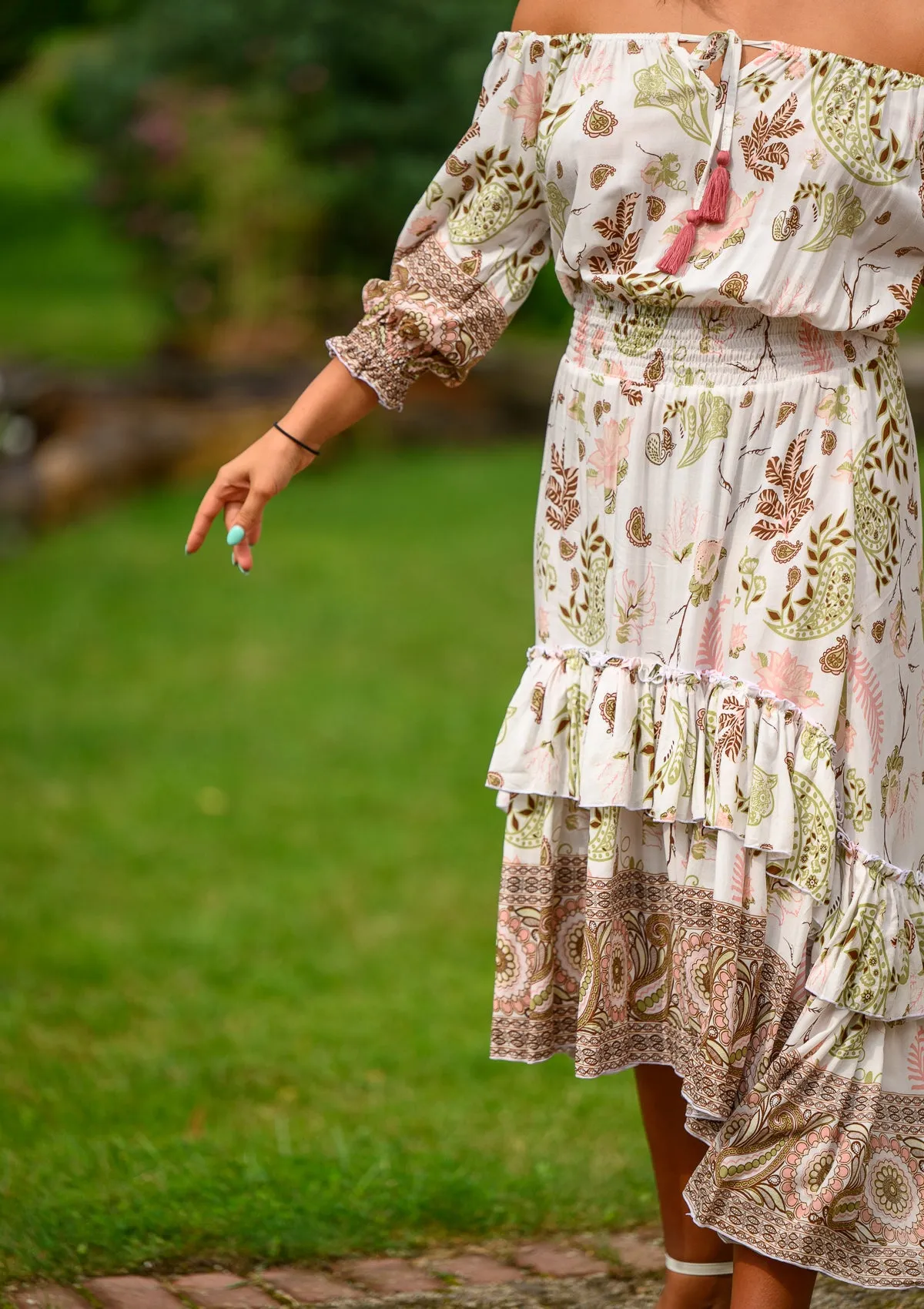 Flaminga Lotus White Dress
