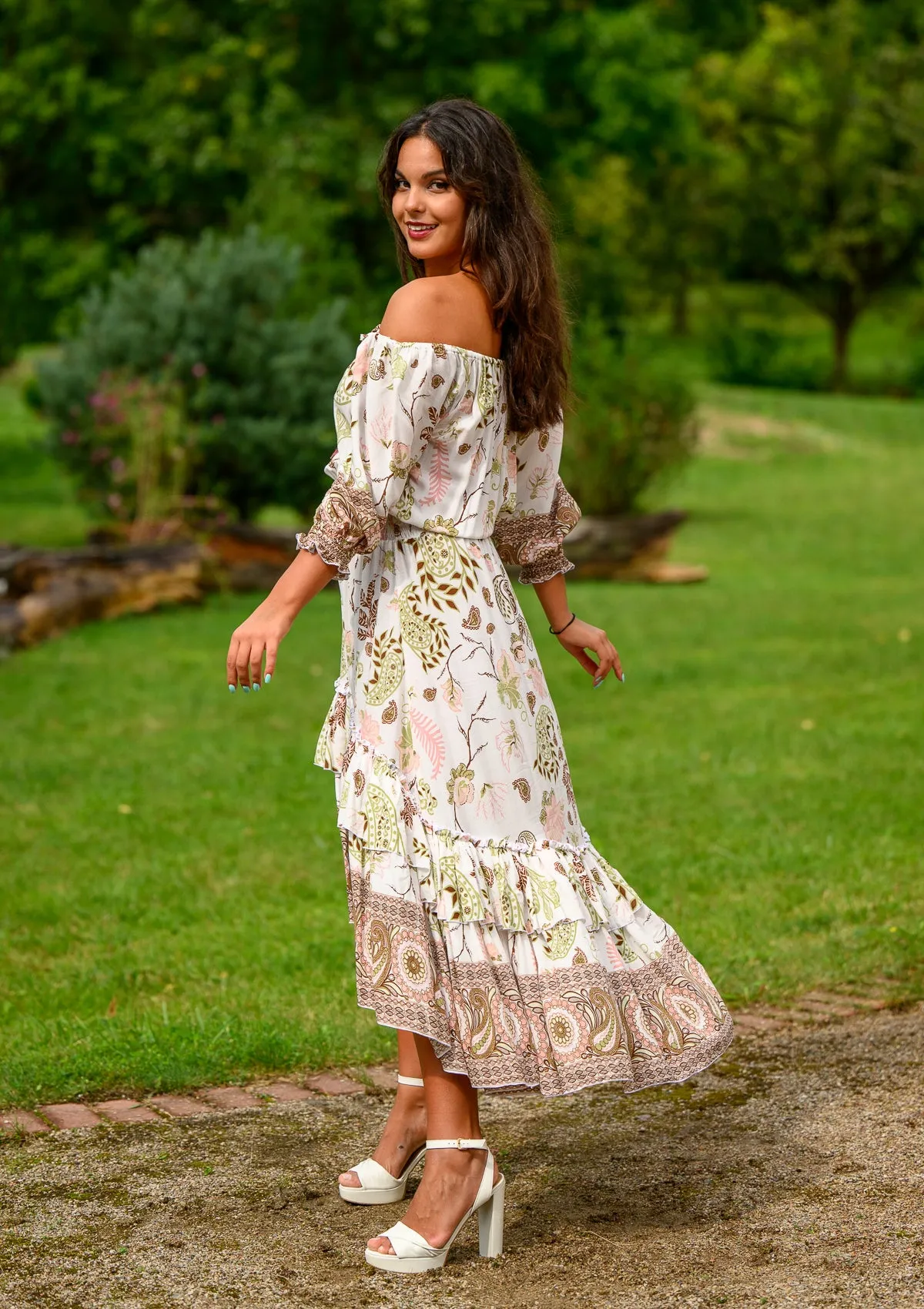Flaminga Lotus White Dress
