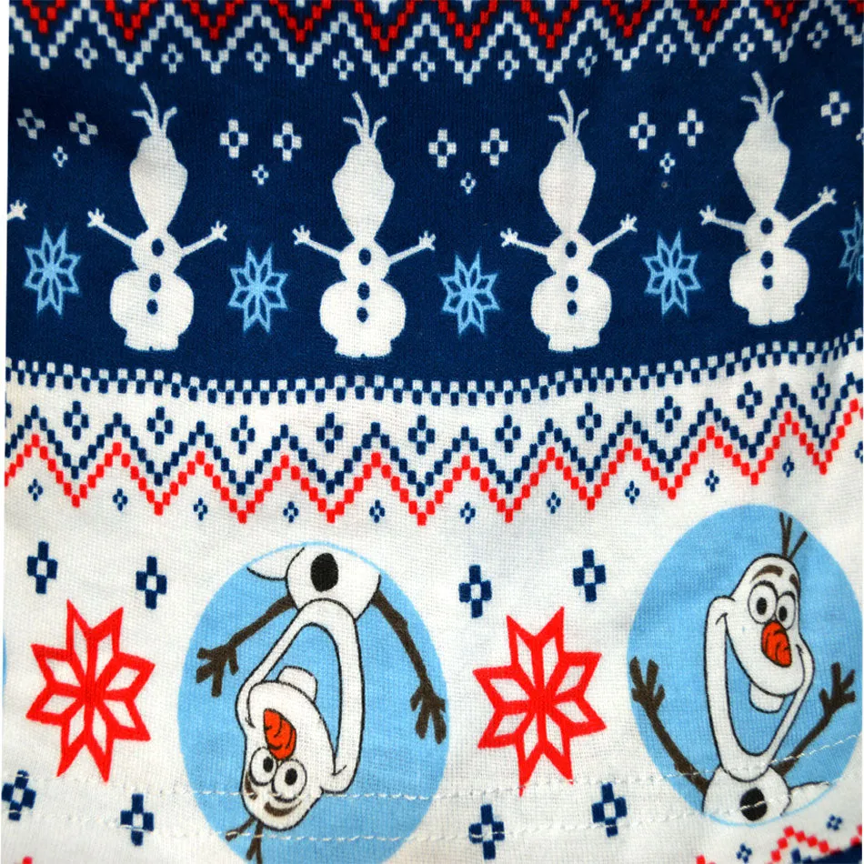 Frozen Olaf Fair Isle Cotton Thermal Style Pajama Set