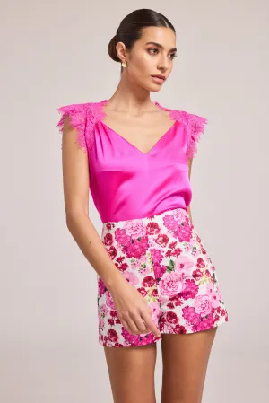 GEN Arcelia Lace Hot Pink Top