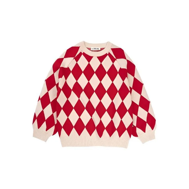 Girls Sweater | Diamond Puff Sleeve | Carlijnq