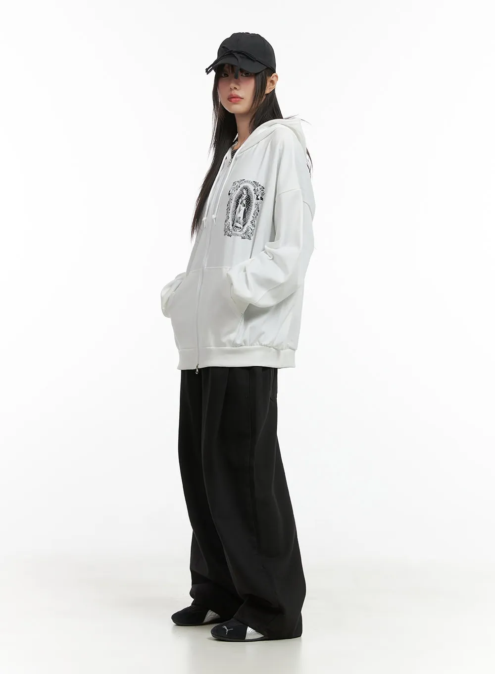 Graphic Loose Fit Hoodie CO410