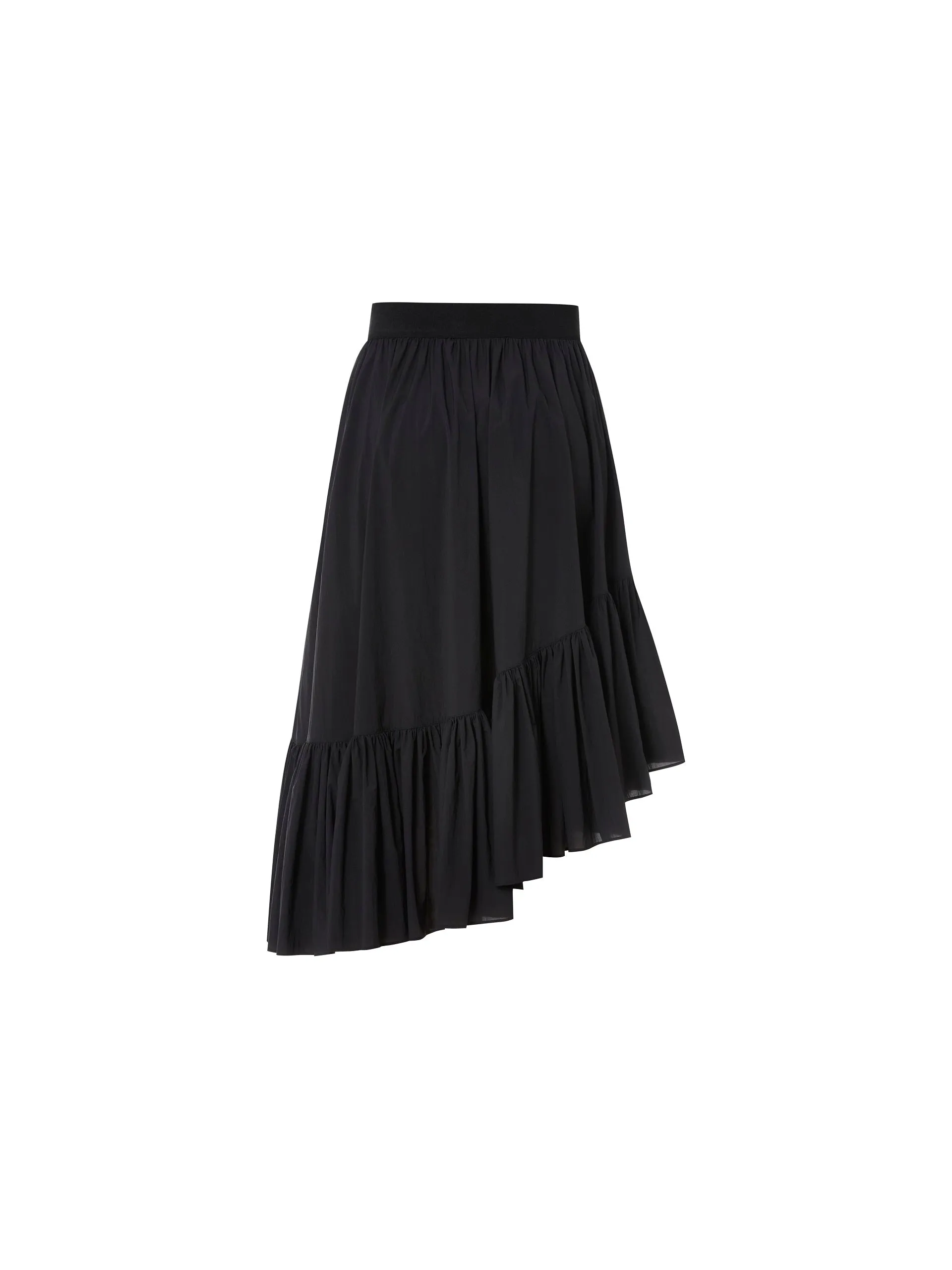 Irregular Hem Pleated Skirt