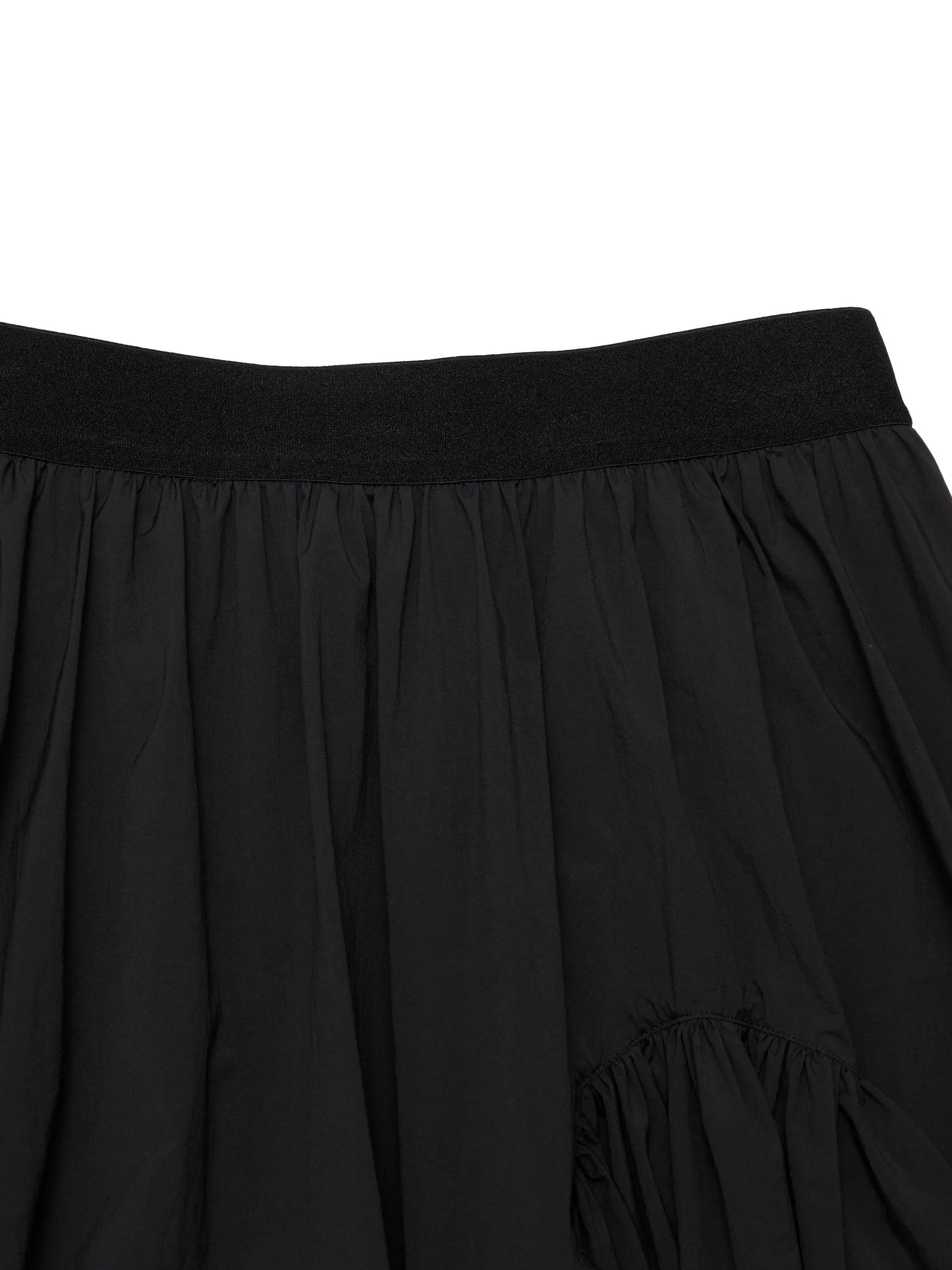 Irregular Hem Pleated Skirt