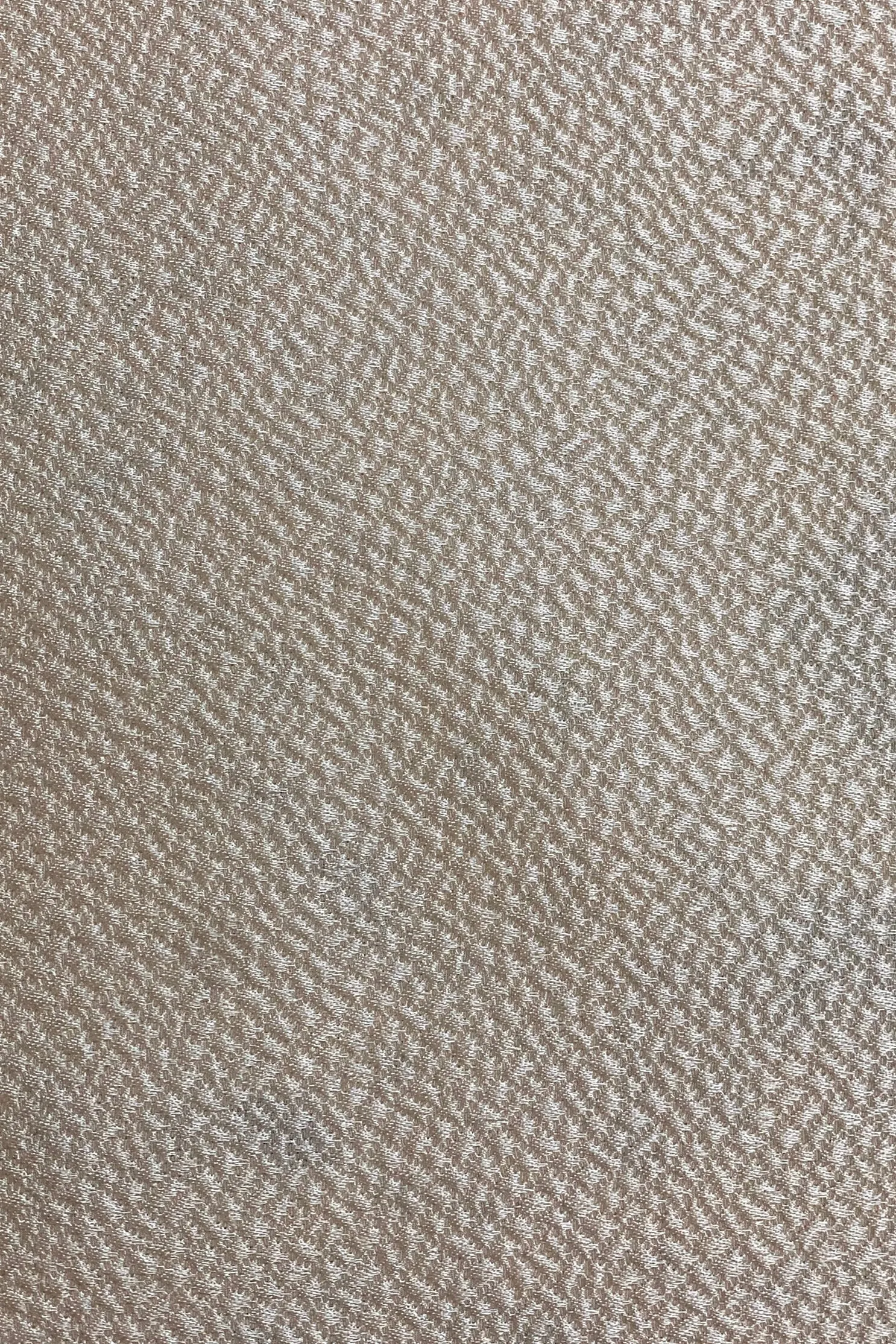 Ivory Silk & Wool Hammered Satin