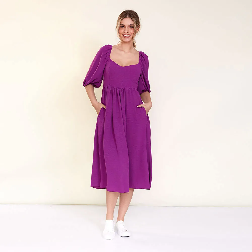 Kadie Dress (Berry)