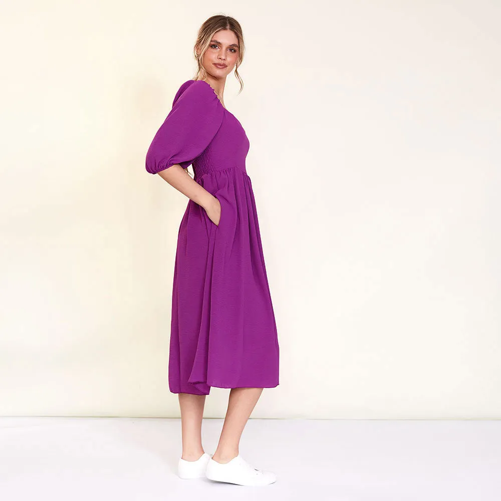 Kadie Dress (Berry)