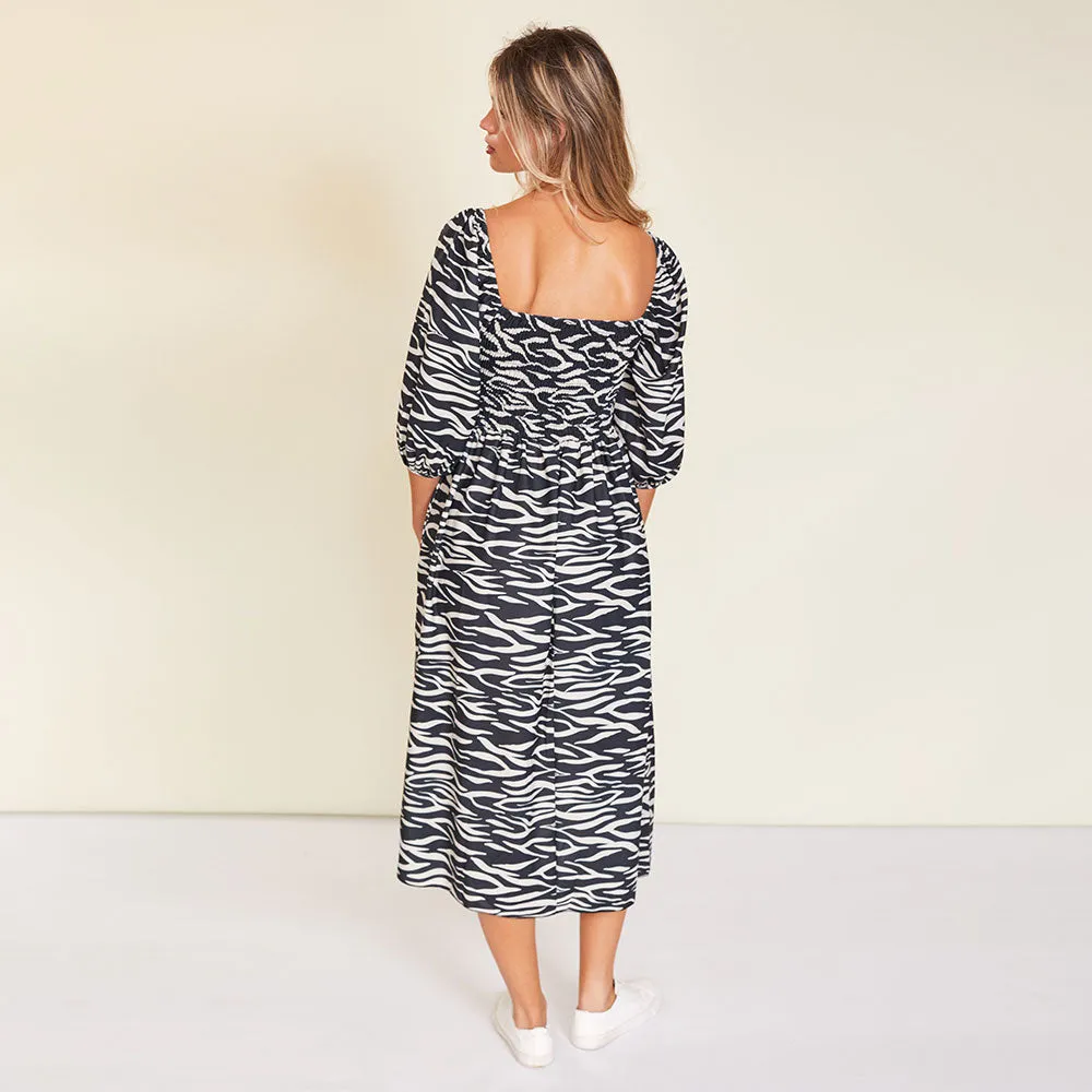 Kadie Dress (Zebra)