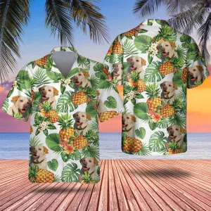Labrador Retriever Tropical Pattern Hawaiian Shirt, Dog Hawaiian Shirt, summer gift for men and women