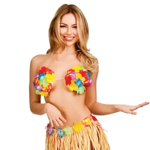 Large Hawaii Flower Bra 15cm(6") Wide Cups Beach Party