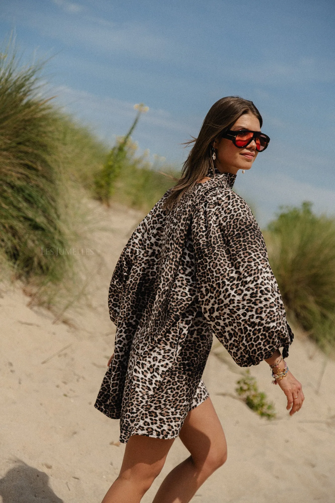 Livvy short dress leopard
