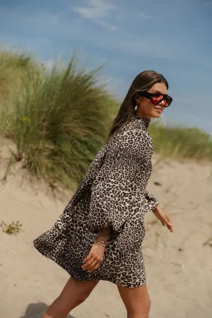 Livvy short dress leopard