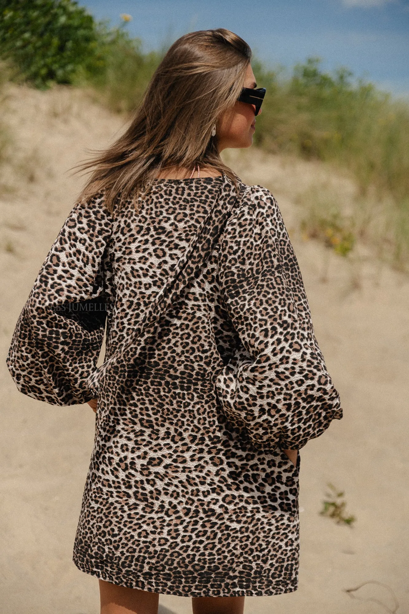 Livvy short dress leopard
