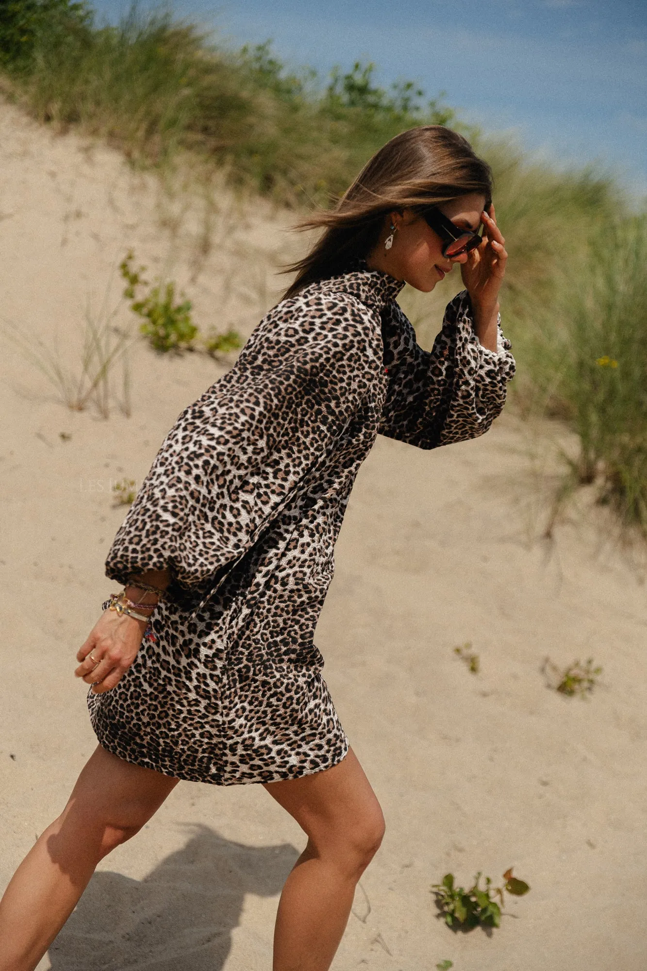 Livvy short dress leopard