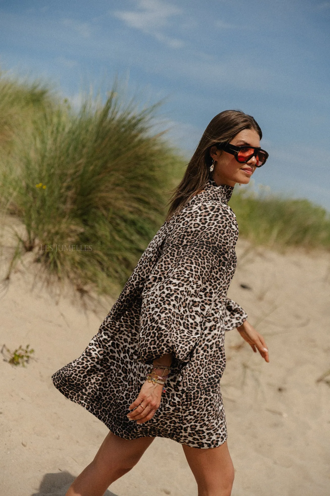 Livvy short dress leopard