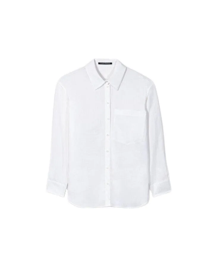 Luisa Cerano Ramie Boyfriend Blouse