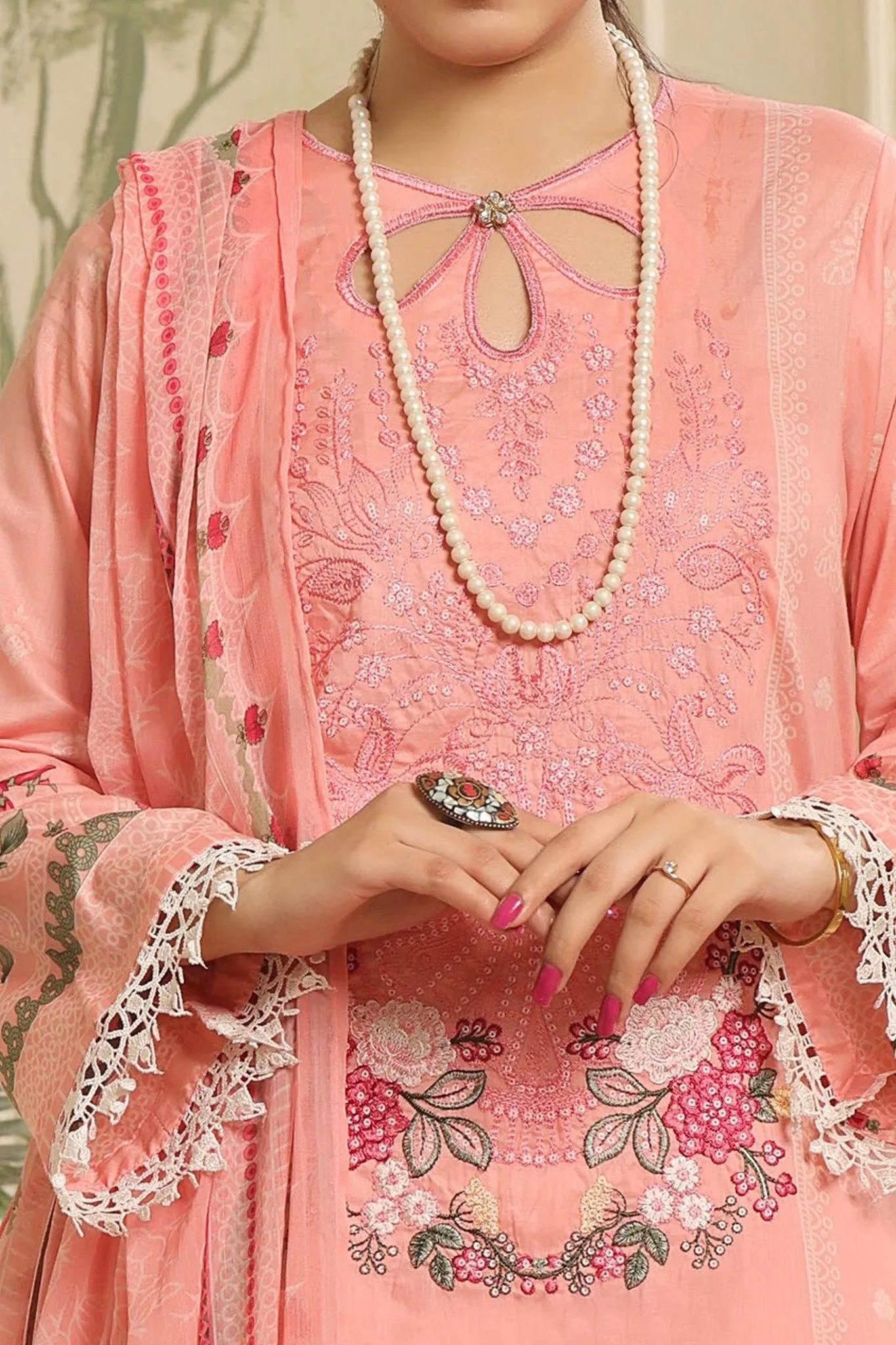 Maryum Maniya Unstitched 3 Piece Summer Soiree's Printed & Emb Lawn Vol-03 Collection'2024-SS-06