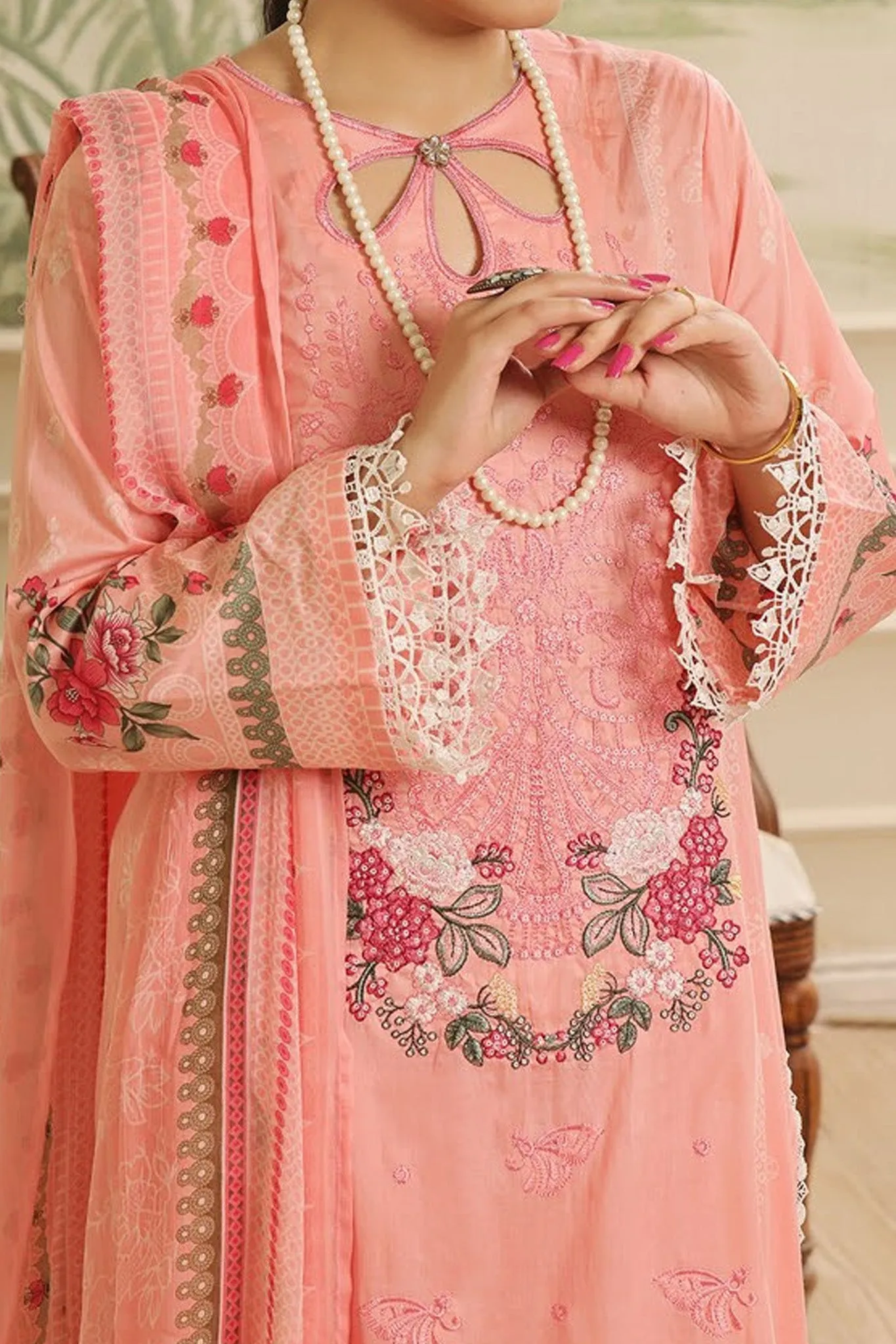 Maryum Maniya Unstitched 3 Piece Summer Soiree's Printed & Emb Lawn Vol-03 Collection'2024-SS-06