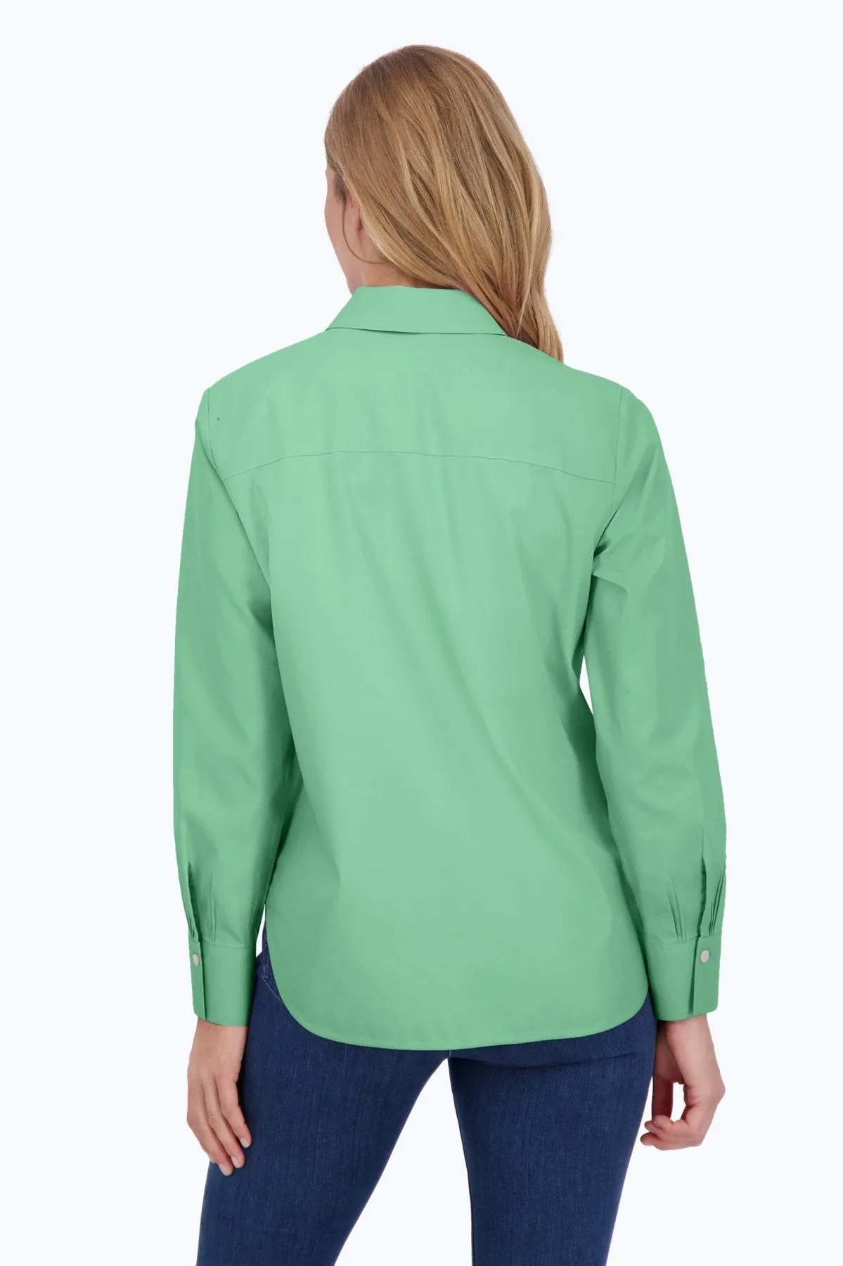 Meghan Long Sleeve Pinpoint No Iron Shirt