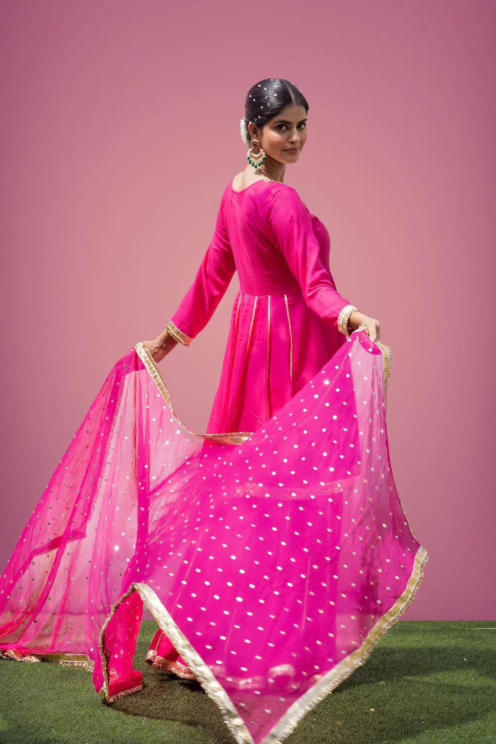 Mehfil Rani Anarkali Skirt Set