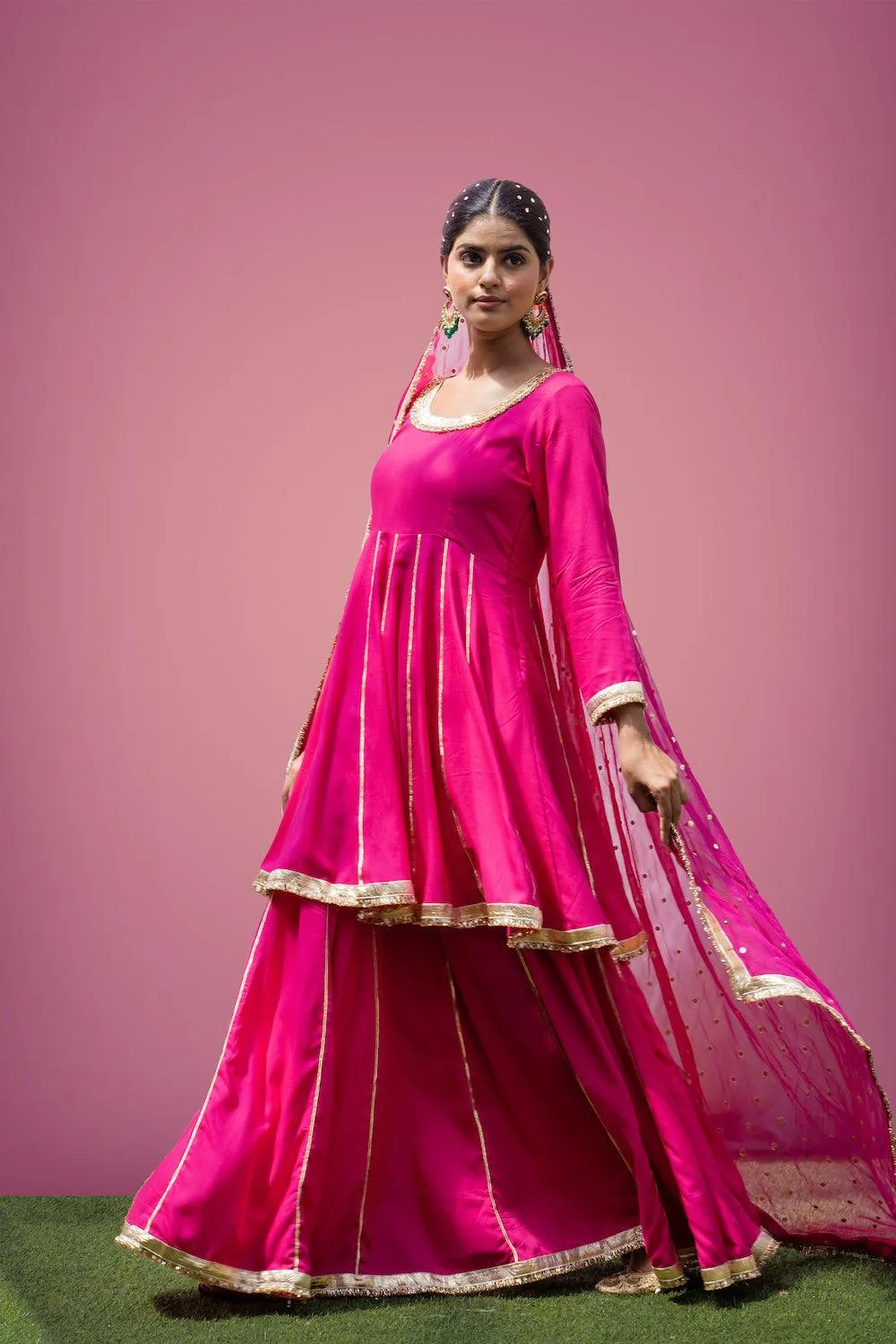 Mehfil Rani Anarkali Skirt Set