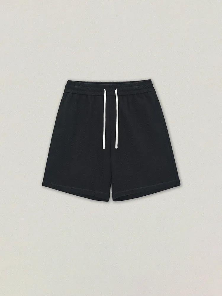 Men'S Solid Color Cropped Shorts