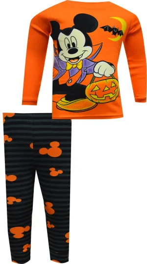Mickey Mouse Vampire Mickey Halloween Cotton Toddler Pajamas