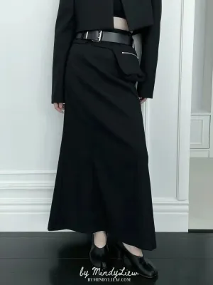 ML23953 Elegant Straight Cut Skirt